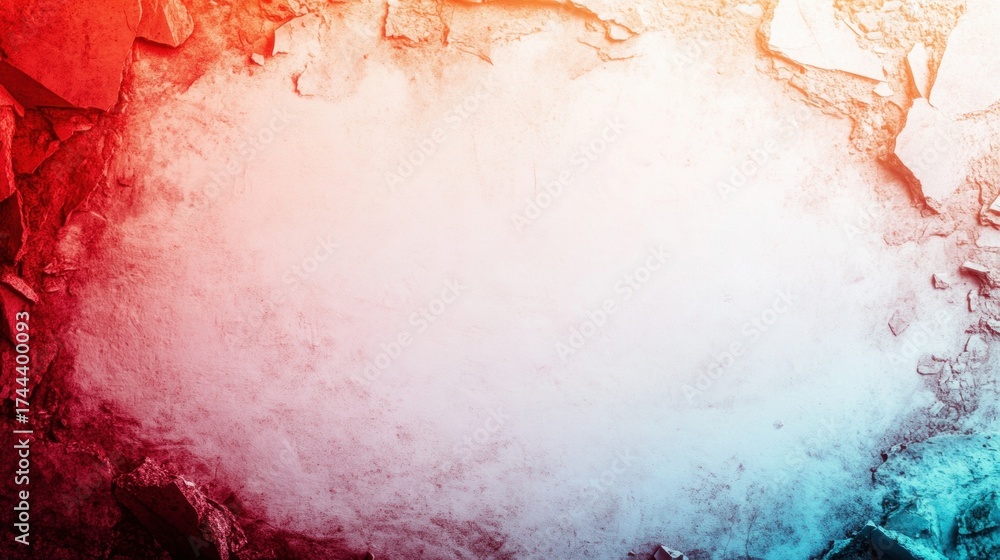 Fototapeta premium Colorful abstract wall with rough texture and gradient effect