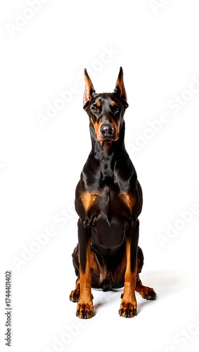 Wallpaper Mural Purebred Dog on White Background, 16:9 and 9:16 Format Torontodigital.ca