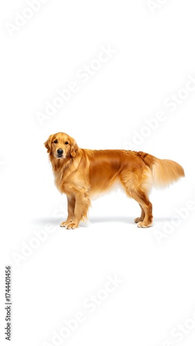 Wallpaper Mural Purebred Dog on White Background, 16:9 and 9:16 Format Torontodigital.ca