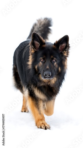 Wallpaper Mural Purebred Dog on White Background, 16:9 and 9:16 Format Torontodigital.ca