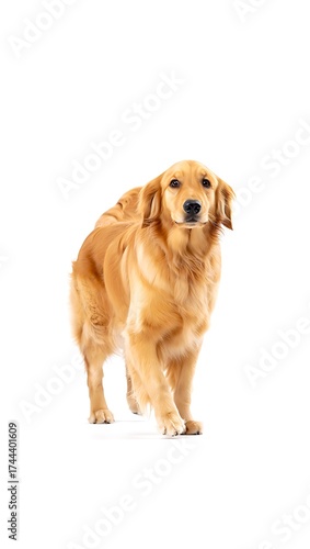 Wallpaper Mural Purebred Dog on White Background, 16:9 and 9:16 Format Torontodigital.ca