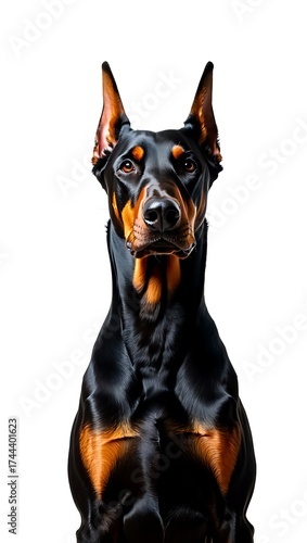 Wallpaper Mural Purebred Dog on White Background, 16:9 and 9:16 Format Torontodigital.ca