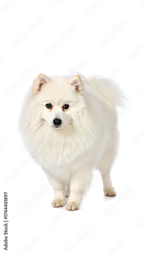 custom made wallpaper toronto digitalPurebred Dog on White Background, 16:9 and 9:16 Format