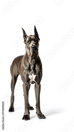 Wallpaper Mural Purebred Dog on White Background, 16:9 and 9:16 Format Torontodigital.ca