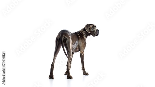 Wallpaper Mural Purebred Dog on White Background, 16:9 and 9:16 Format Torontodigital.ca