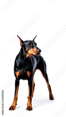Wallpaper Mural Purebred Dog on White Background, 16:9 and 9:16 Format Torontodigital.ca