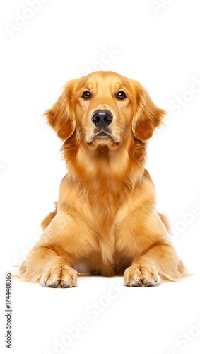 Wallpaper Mural Purebred Dog on White Background, 16:9 and 9:16 Format Torontodigital.ca
