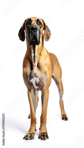 Wallpaper Mural Purebred Dog on White Background, 16:9 and 9:16 Format Torontodigital.ca