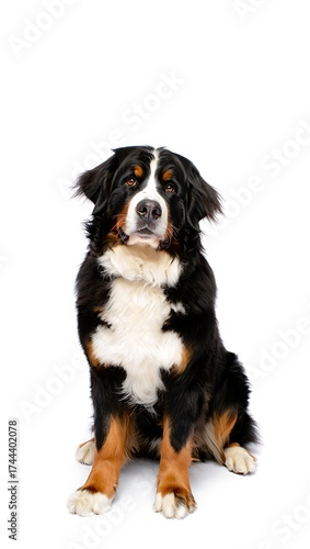 Wallpaper Mural Purebred Dog on White Background, 16:9 and 9:16 Format Torontodigital.ca