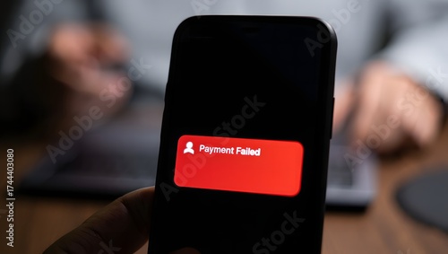 Person holding a smartphone displaying the adobe creative cloud logo on a red background