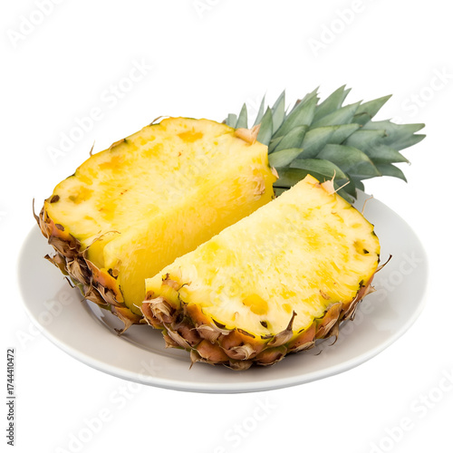 pineapple on a plate