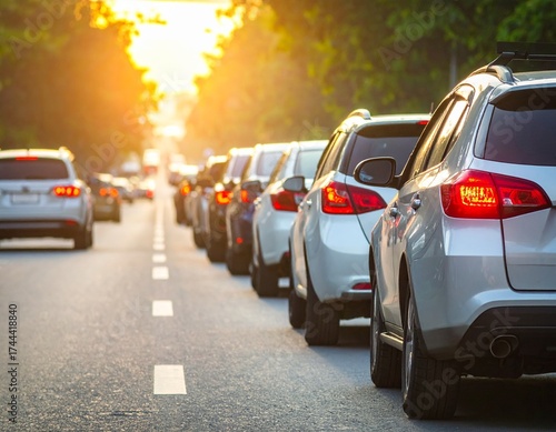 cars on the street