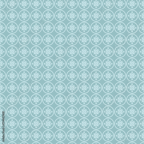 Geometric patterned background with circular shapes in soft blue tones design