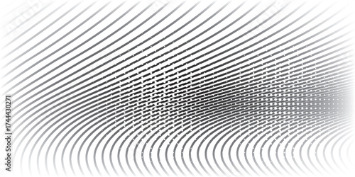 Line halftone gradation texture. Fading horizontal stripe gradient background. modern eps 10