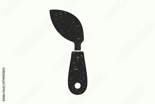 Vintage-style garden trowel icon with textured handle