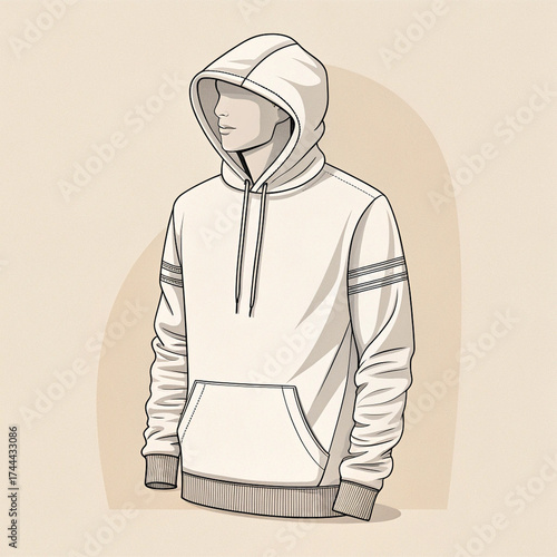 sketch of a man in a shirt