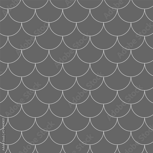 
Mermaid scale pattern. Fish scale. Reptile skin or fish scale texture. Lattice background. Medieval armor ornament. Tile roof design.