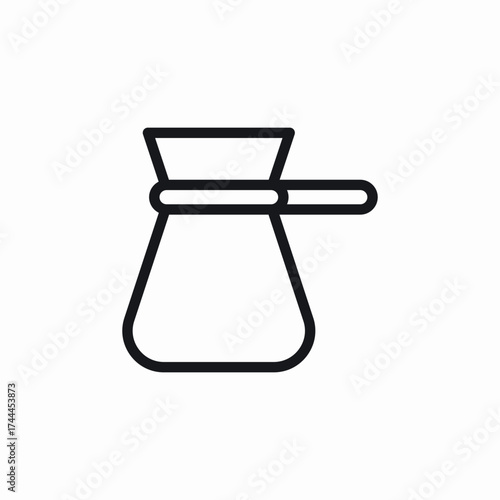 coffee turk icon sign vector
