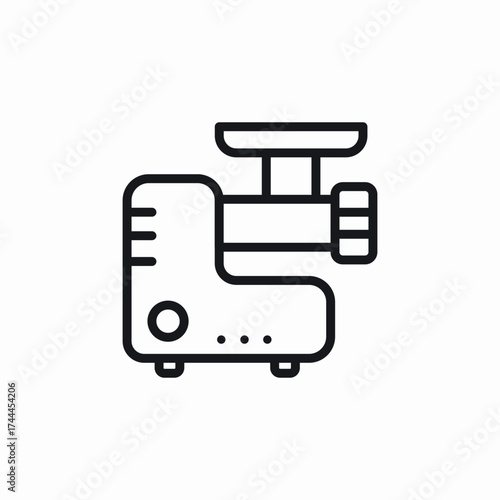 meat grinder icon sign vector