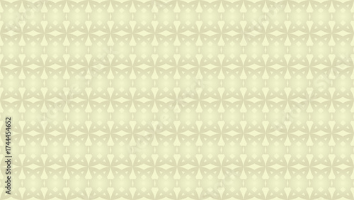 An abstract seamless geometric pattern of floral creates a vintage retro texture for wallpaper design.
