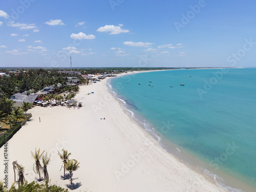 Tropical beach in Barra Grande, Piauí, Brazil. Peaceful atmosphere and beautiful natural landscape.
