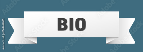 bio ribbon isolated on transparent background. bio ribbon