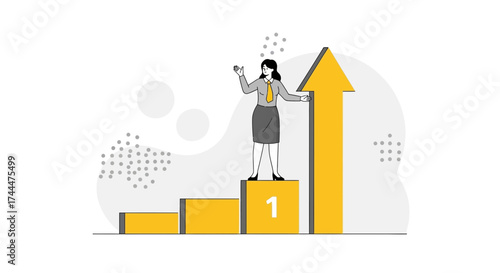Achievement And Business Success: A Simple Illustration Demonstrating Workplace Accomplishment