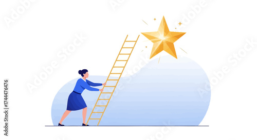 Achieving Excellence: A Determined Individual Aims High To Grasp Their Desired Goal