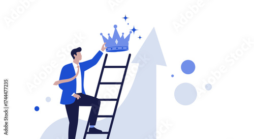 Achieving Success: A Climb Towards Royalty, Reaching The Apex, and Grasping Victory