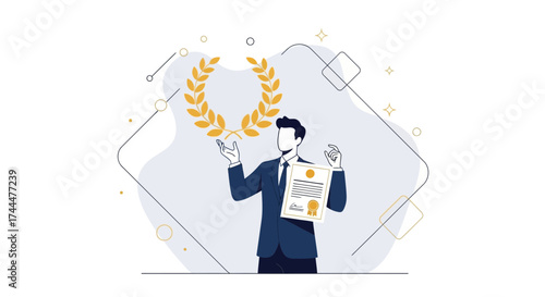 Achieving Success: A Depiction Of Achievement, Awards, And Rewards In Business