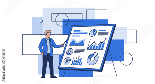 Analyzing Data: A Dynamic Presentation Illustrating Business Strategies And Metrics