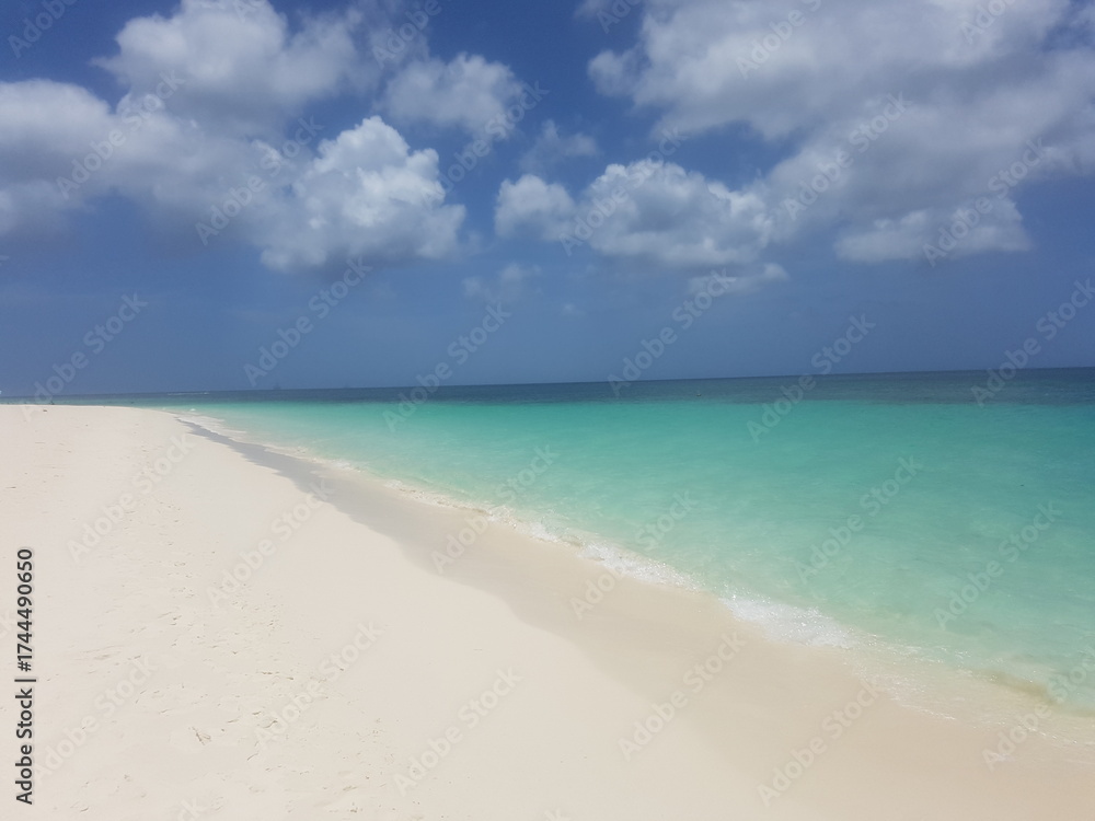 Obraz premium Baby Beach, Most Beautiful Beach on Aruba Island