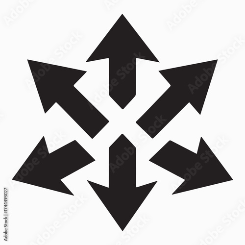 bold thick arrow vector