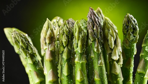 vibrant asparagus drop studio shot of fresh vegetable vertical photography capturing healthy eating and dietary wellness green asparagus with water drops