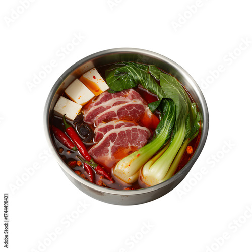 Gourmet raw lamb and pork chops with rosemary, ready for a delicious grilled meat meal