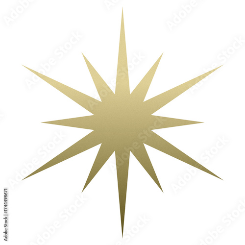 seasonal holiday star - gold