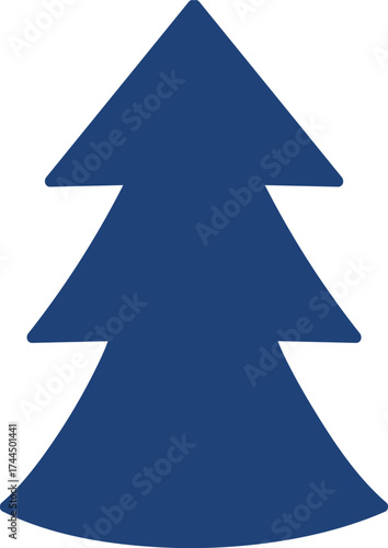 Geometric Pine Tree Silhouette