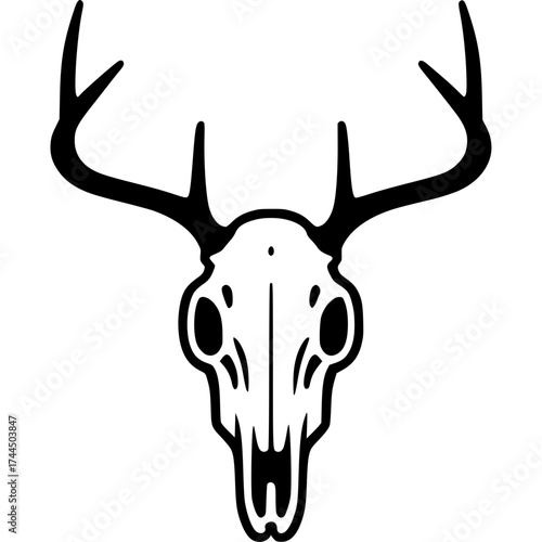 Deer Skull Vector Icon