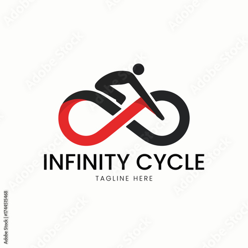 Infinity Cycle Sports and Bicycle Store Logo Design
