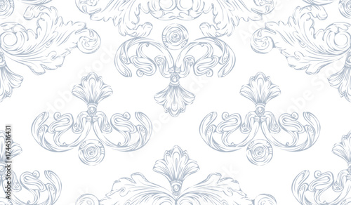 Hand drawing vintage design element vector seamless pattern