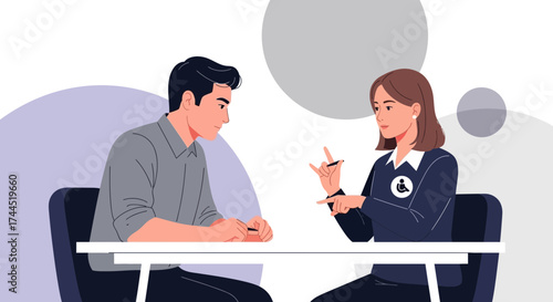 Conceptual Representation of Dialogue, Communication, and Accessibility in Workplace Scenarios