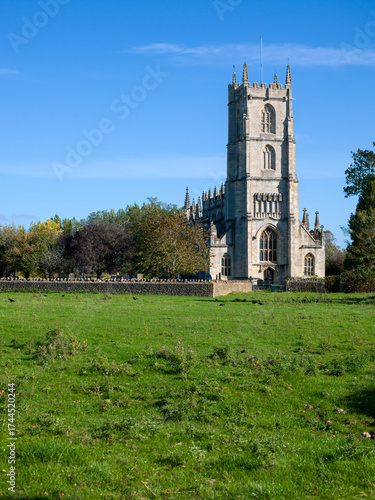 Saint Mary's Church Steeple Ashton.  Pretty country church surrounded by fields