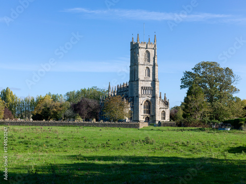 Saint Mary's Church Steeple Ashton.  Pretty country church surrounded by fields