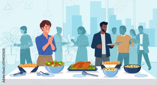 Corporate Gathering: A Celebration of Teamwork and Delicious Culinary Offerings