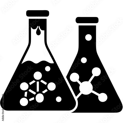 Conical Flask Icon Vector Illustration | Laboratory Equipment Symbol for Science and Chemistr