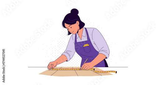 Designing And Measuring: A Craftswoman Focused On Precision And Creativity
