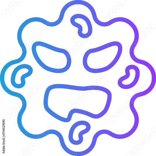 White Blood Cell line gradient icon