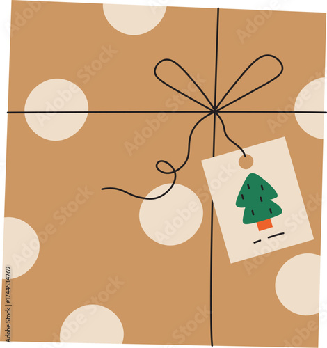 Gift Box with Tree Tag