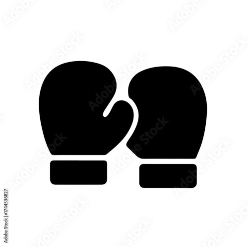 boxing gloves vector icon