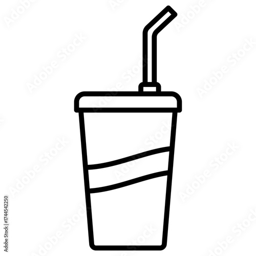 Drink Cup Outline Icon